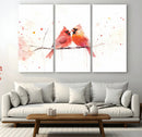 Cardinal Bird Canvas Wall Art - Male and Female Cardinal by MyGreatCanvas | Canvas Wall Art Prints | Photo Prints & Wall Decor