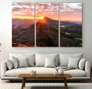 Mountain Sunrise Wall Art – Framed Alpine Ridge Canvas by MyGreatCanvas | Canvas Wall Art Prints | Photo Prints & Wall Decor