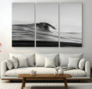 Black Wave Wall Art Canvas Print – Framed Abstract Surf by MyGreatCanvas | Canvas Wall Art Prints | Photo Prints & Wall Decor