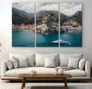 Amalfi Coast Wall Art – Framed Italian Seaside Canvas by MyGreatCanvas | Canvas Wall Art Prints | Photo Prints & Wall Decor