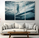 Underwater Surf Wall Art – Framed Ocean Wave Canvas Artwork, by MyGreatCanvas | Canvas Wall Art Prints | Photo Prints & Wall Decor