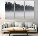 Surfer Fog Wall Art Canvas Print – Framed Foggy Beach Scene by MyGreatCanvas | Canvas Wall Art Prints | Photo Prints & Wall Decor