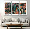 Modern Japanese Wall Art Canvas Print – Framed Abstract