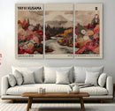 Modern Japanese Wall Art Canvas Print – Framed Abstract