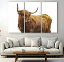 Highland Cow Wall Art Canvas Print – Framed Farmhouse Rustic by MyGreatCanvas | Canvas Wall Art Prints | Photo Prints & Wall Decor