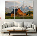 Rustic Barn Wall Art Canvas Print – Framed Grand Teton Park by MyGreatCanvas | Canvas Wall Art Prints | Photo Prints & Wall Decor