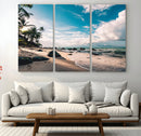 Tropical Beach Wall Art Canvas Print – Framed Ocean Waves by MyGreatCanvas | Canvas Wall Art Prints | Photo Prints & Wall Decor