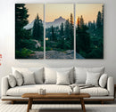 Mountain Wall Art Canvas Print – Framed Forest Serenity