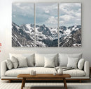 Snowy Peaks Wall Art Canvas Print – Alpine Wilderness