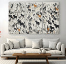 Wild Horse Stampede Wall Art Canvas Print – Monochrome by MyGreatCanvas | Canvas Wall Art Prints | Photo Prints & Wall Decor