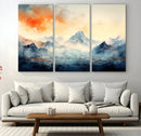 Warm Clouds Abstract Mountain Wall Art, Modern Landscape by MyGreatCanvas | Canvas Wall Art Prints | Photo Prints & Wall Decor
