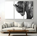 Black and White Grizzly 399 Bear Canvas Print Wall Art | by MyGreatCanvas | Canvas Wall Art Prints | Photo Prints & Wall Decor