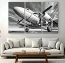 Vintage Airplane on Runway Canvas Print by MyGreatCanvas | Canvas Wall Art Prints | Photo Prints & Wall Decor
