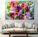 Oil Flower Abstract Canvas Print by MyGreatCanvas | Canvas Wall Art Prints | Photo Prints & Wall Decor