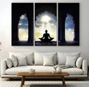 Women and Yoga Wall Art Canvas Print