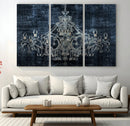 Dark Chandelier Wall Art Canvas Print by MyGreatCanvas | Canvas Wall Art Prints | Photo Prints & Wall Decor