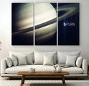 Framed Saturn Wall Art Canvas Print
