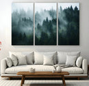 Misty Forest Wall Art – Serene Green Landscape Canvas Print, by MyGreatCanvas | Canvas Wall Art Prints | Photo Prints & Wall Decor