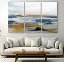 Abstract Landscape Wall Art Canvas | 3 Panel Modern Blue, by MyGreatCanvas | Canvas Wall Art Prints | Photo Prints & Wall Decor