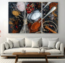 Spices and Seasonings Canvas Wall Art – Colorful Triptych by MyGreatCanvas | Canvas Wall Art Prints | Photo Prints & Wall Decor