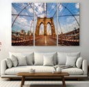 Brooklyn Bridge Manhattan Wall Art Canvas Print by MyGreatCanvas | Canvas Wall Art Prints | Photo Prints & Wall Decor