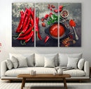 Red Pepper Kitchen and Restaurant Wall Wall Art, Red Pepper by MyGreatCanvas | Canvas Wall Art Prints | Photo Prints & Wall Decor