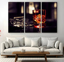 Whiskey and Cigar Canvas – Luxurious Wall Art for Home or by MyGreatCanvas | Canvas Wall Art Prints | Photo Prints & Wall Decor