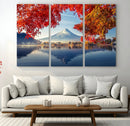 Mount Fuji Canvas Wall Art Japan Autumn Mountain Canvas