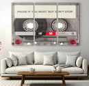 Music Cassette Iconic Wall Art Canvas Print by MyGreatCanvas | Canvas Wall Art Prints | Photo Prints & Wall Decor