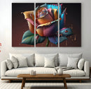Abstract Rose Wall Art Canvas Print