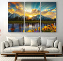 Grand Teton Park Sunrise Wall Art – Vibrant Landscape Canvas by MyGreatCanvas | Canvas Wall Art Prints | Photo Prints & Wall Decor