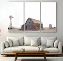 Set of 3 Rustic Farmhouse Wall Art Prints – Country Barn,