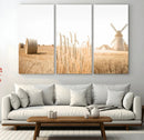 Vintage Farmhouse Triptych Wall Art – Giclée Canvas