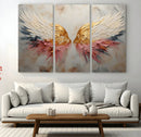 Golden Angel Wings Wall Art Canvas Print – Stunning Abstract by MyGreatCanvas | Canvas Wall Art Prints | Photo Prints & Wall Decor