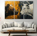 Bear and Bull Wall Art Canvas Print – Abstract Animal by MyGreatCanvas | Canvas Wall Art Prints | Photo Prints & Wall Decor