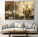 Zen Buddha Wall Art Canvas Print | Peaceful Meditation Decor