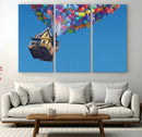 Carl Fredricksen, Up Movie Wall Art, Balloons Wall Art, Air