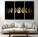 Phases of the Moon Wall Art | Canvas Print for Modern Wall by MyGreatCanvas | Canvas Wall Art Prints | Photo Prints & Wall Decor