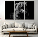 Bear Canvas Print | Wildlife Wall Art for Cabin Decor |