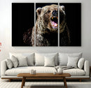 Grizzly Bear Canvas Print | Wildlife Wall Art for Cabin by MyGreatCanvas | Canvas Wall Art Prints | Photo Prints & Wall Decor