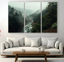 Misty Forest Wall Art | Ready to Hang and Framed | Tranquil by MyGreatCanvas | Canvas Wall Art Prints | Photo Prints & Wall Decor