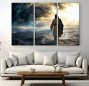 Jesus Walking Water Wall Art – Inspirational Christian