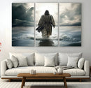 Jesus Walking on Water Wall Art | Canvas Print | Ready to