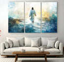 Watercolor Jesus Walking on Water Canvas Print, Christian by MyGreatCanvas | Canvas Wall Art Prints | Photo Prints & Wall Decor