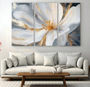 White and Gold Floral Canvas Wall Art - Framed and Ready to by MyGreatCanvas | Canvas Wall Art Prints | Photo Prints & Wall Decor