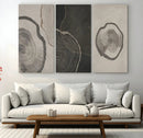 Minimalist Tree Rings Wall Art | Modern Abstract Canvas