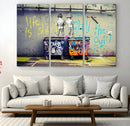 Banksy Life is Short Wall Art - Iconic Graffiti Art on by MyGreatCanvas | Canvas Wall Art Prints | Photo Prints & Wall Decor