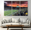 Eugene Autzen Stadium Canvas Wall Art Print – Sunset Over