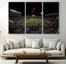 Framed Texas Tech Red Raiders Stadium Canvas, Texas Tech Red by MyGreatCanvas | Canvas Wall Art Prints | Photo Prints & Wall Decor