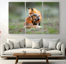 Heartwarming Fox and Baby Cub Wall Art | Ready to Hang